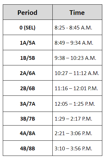 cobb bell schedule